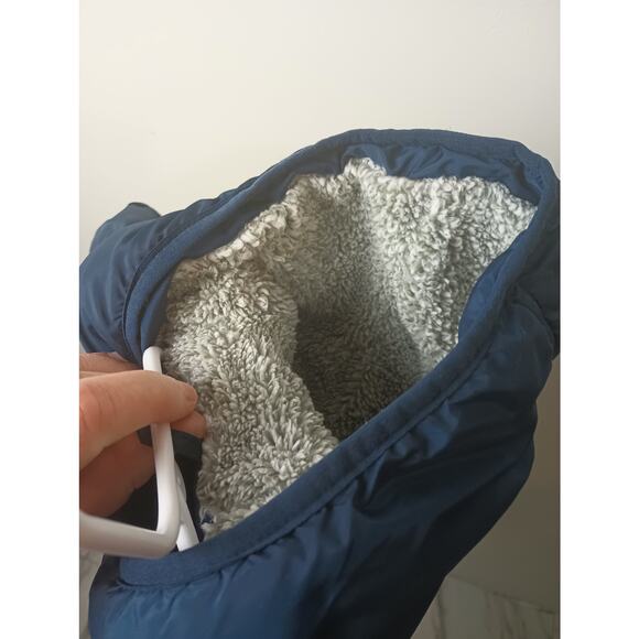 Wonder Nation Blue Puffer Jacket Toddler Size 2T Sherpa Lined Cozy Warm Winter - Picture 3 of 5